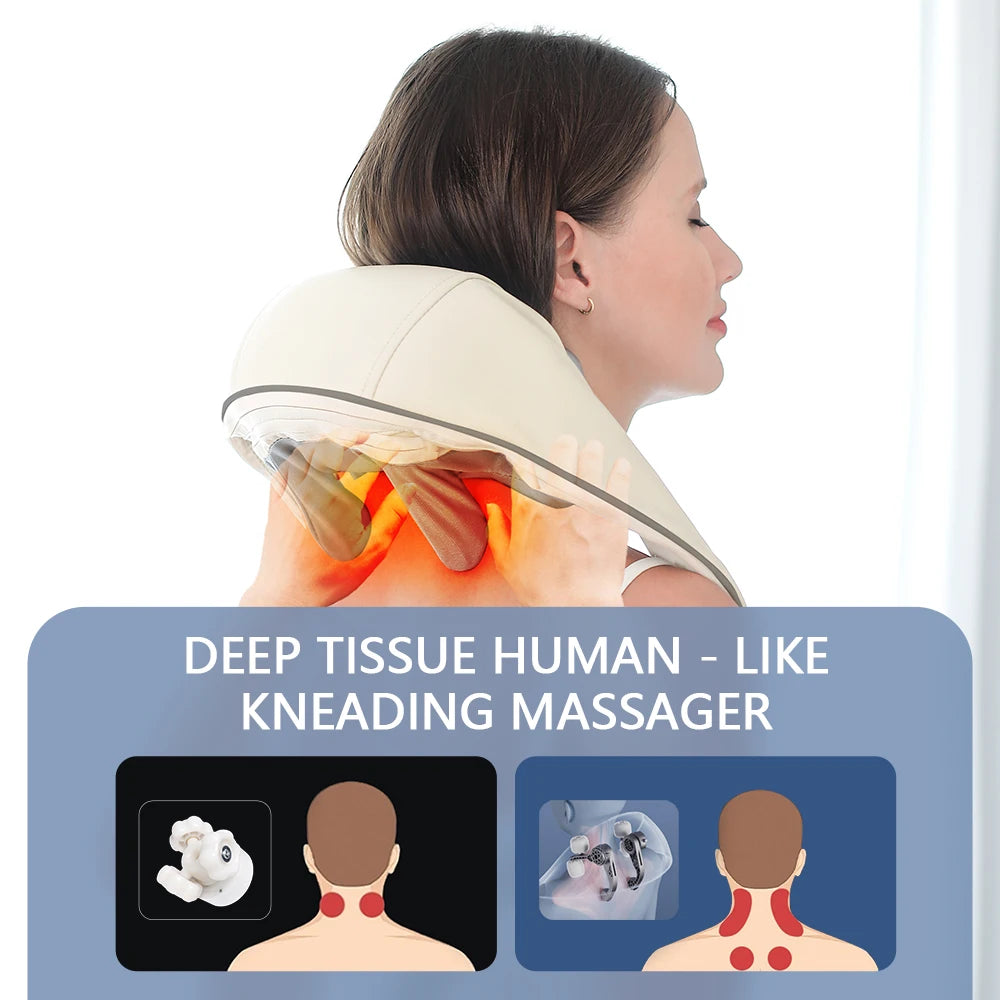 Masseur Cervical & Épaules Premium | Soulagement Relaxant